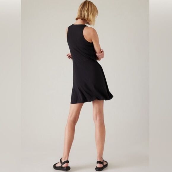 NWT Athleta Santorini Thera Dress in Black Size L - Picture 4 of 6